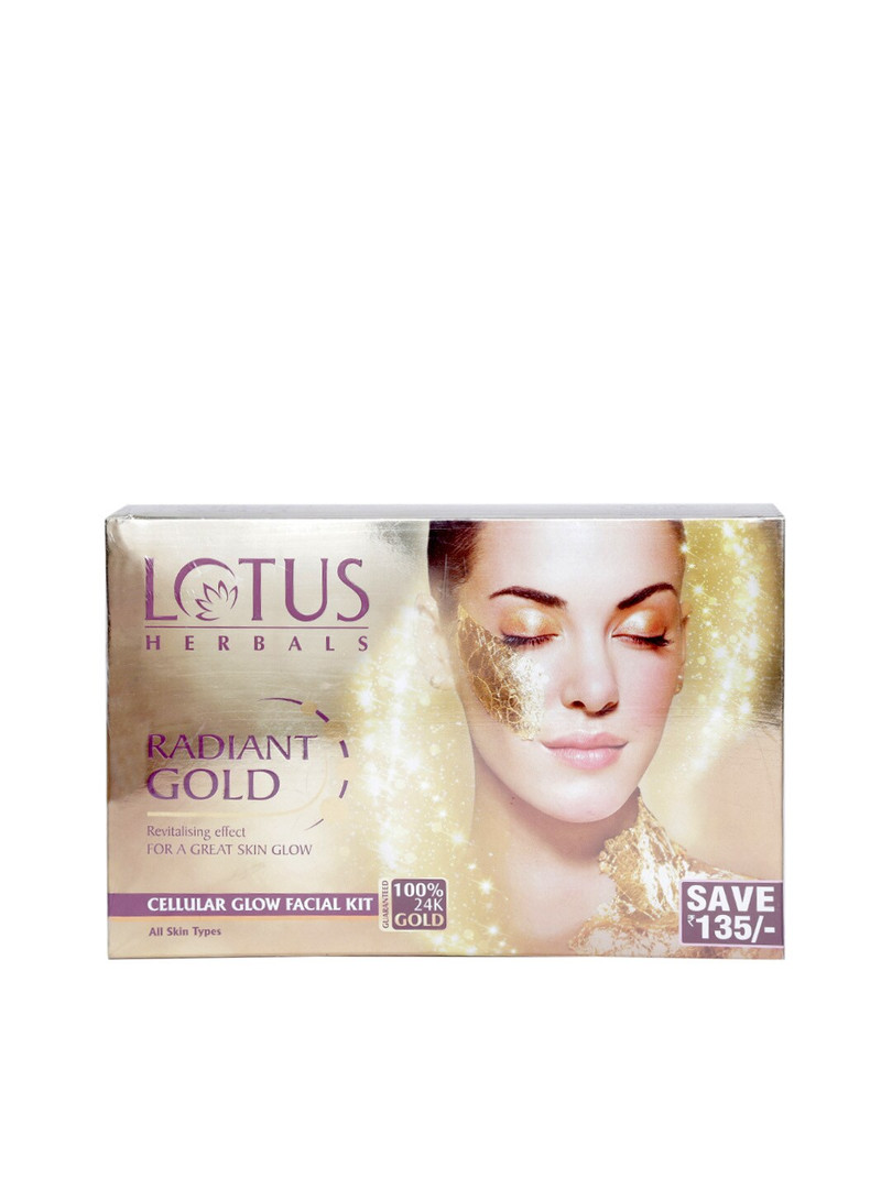 Lotus Herbals Sustainable Radiant Gold Cellular Glow Facial Kit